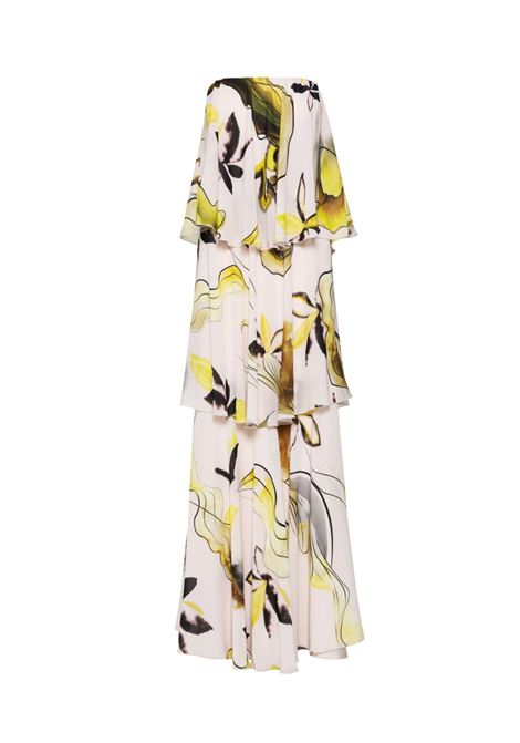 Vestito senza spalline con dettagli in ruffle ACCESS fashion | 63-3374-0037LIME
